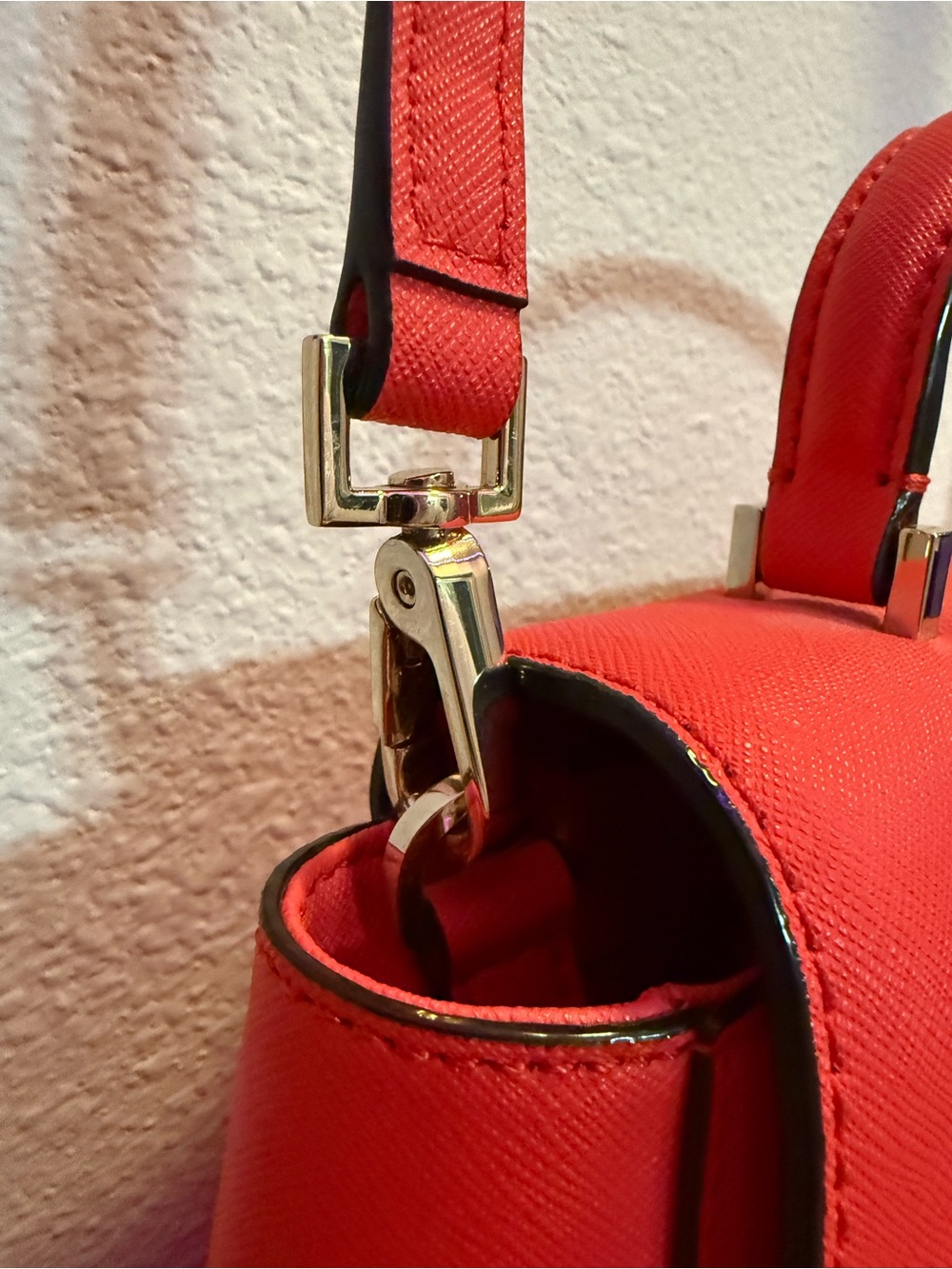 NWOT Kate Spade Newbury Lane Brynlee Satchel Crossbody Bag Geranium Red - Picture 9 of 12